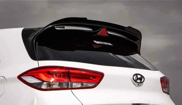 HYUNDAI I30 N EVO-1 GLOSS BLACK REAR SPOILER BY ZAERO (2018+, PD)