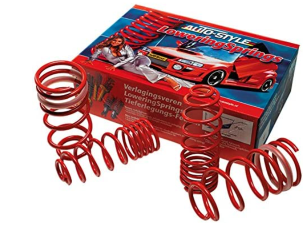 AS Red Lowering Springs Set x4 Ford Fiesta VII 7 MK7 1.0 1.4 1.6 TDCi Ti-VCT