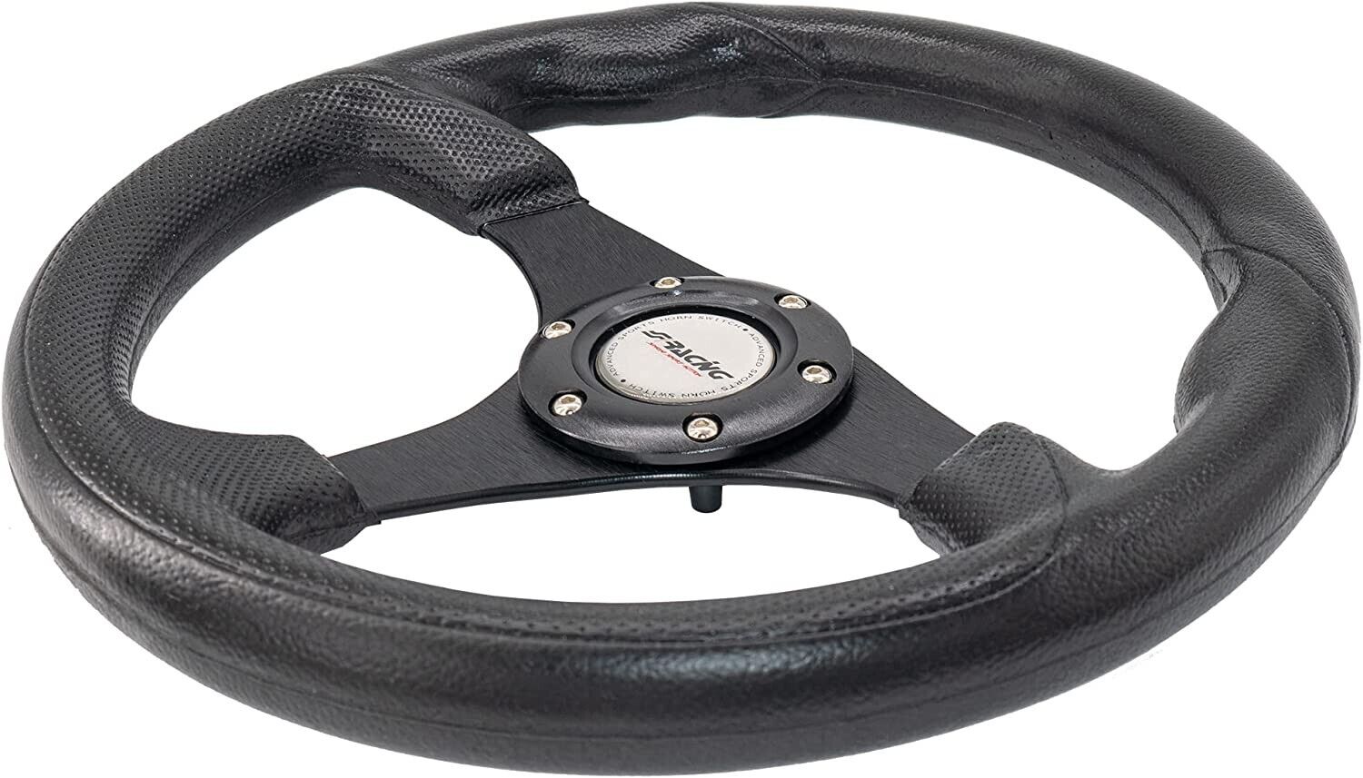 Simoni Racing BPU320N Barchet Steering WHEEL 3 Spoke Black Steel 320mm