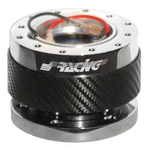 Simoni Racing QR1 Quick Release Steering Wheel Boss Hub Univ Carbon Chrome 55mm