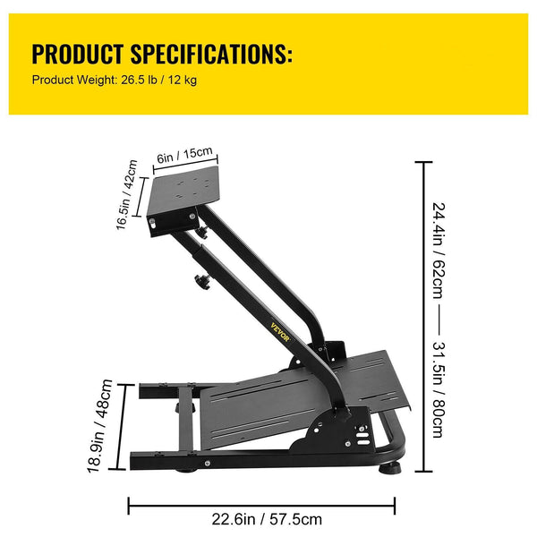 VFORCE Driving Game Sim Racing Frame Stand Rig for Seat Wheel Pedals Xbox PS PC