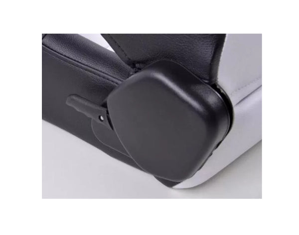 FK Pair Universal Reclining Bucket Sports Seats - Miami White & Black Edition