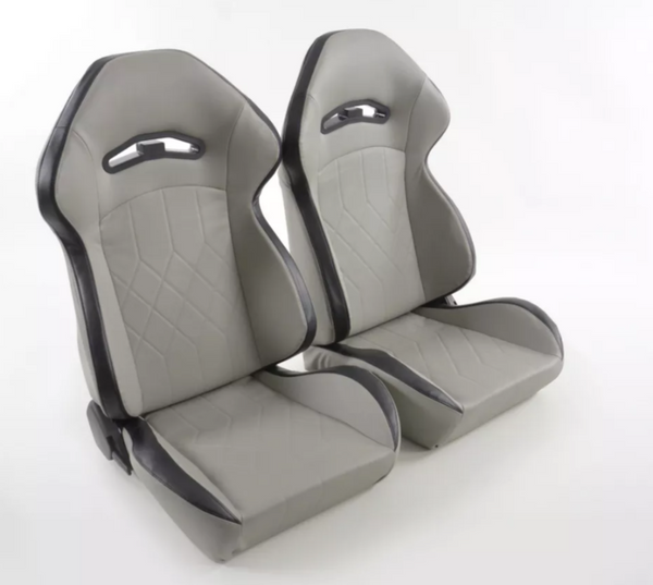 FK Par Universales Reclinable Cubo SPORTS Asientos Gris Hammerhead Shark Edición