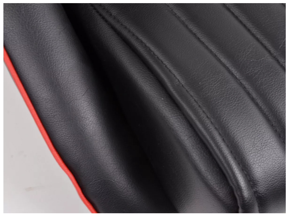 FK Black Red Piping Classic Car Retro Kit Speedster Sports car Full Bucket Seats - NO SLIDE RUNNERS