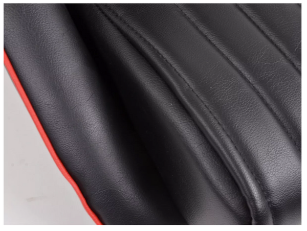 FK Black Red Piping Classic Car Retro Kit Speedster Sports car Full Bucket Seats - NO SLIDE RUNNERS