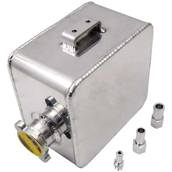 MaXpeedingRods 2.5L Aluminium Alloy Water Coolant Radiator Universal Expansion Tank Overflow