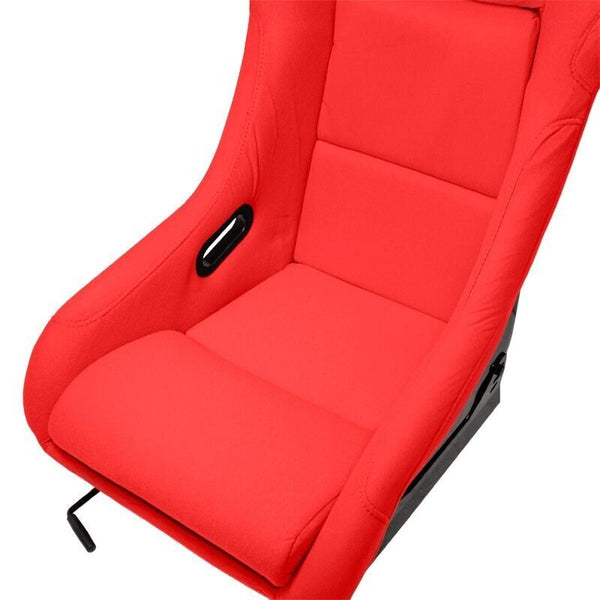ATS MO x1 Universal Reclining Fixed Back Bucket Seat Red inc slides