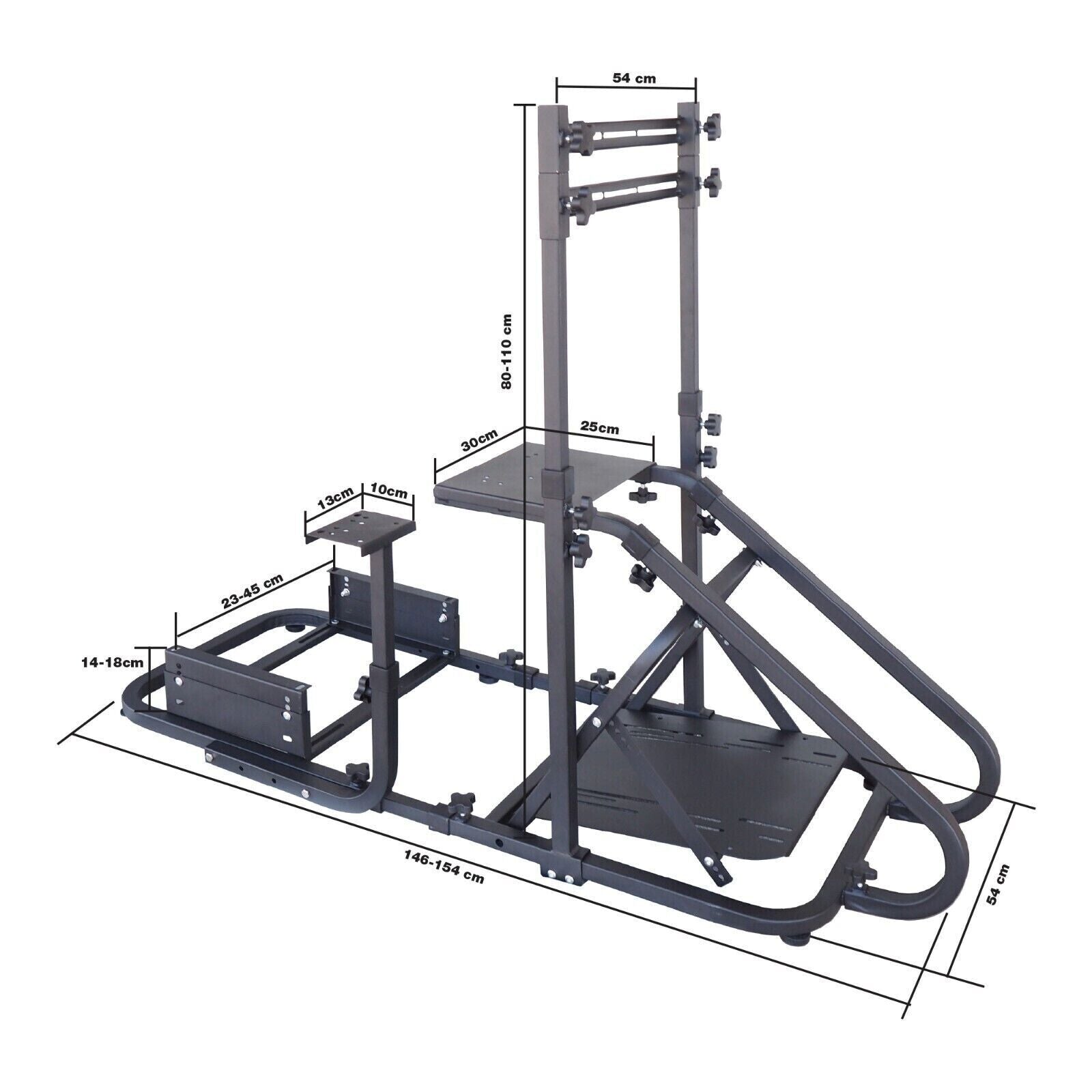 ATS Driving Game Sim Racing Frame Rig for Screen Seat Wheel Pedals Xbox PS PC