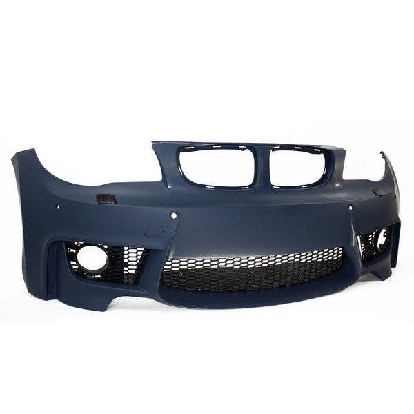 JOM BMW 1er 1-series E81 E82 E87 E88 04-11 Front Bumper Polyp Unpainted + Grille