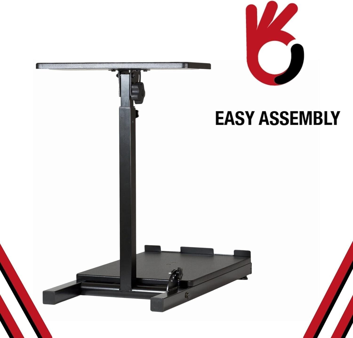 Madcatz Driving Game Sim Racing Simulator Folding Metal Frame Stand Rig for Seat Wheel Pedals Xbox PS PC