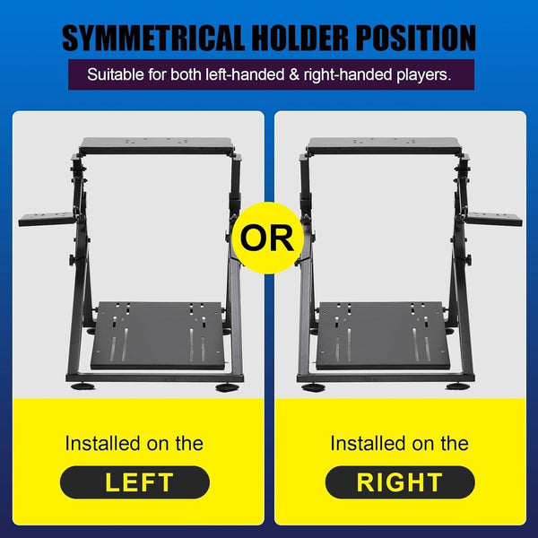 GTPLAY Driving Game Folding Simulator Racing Frame Stand Wheel Pedals Xbox PS PC