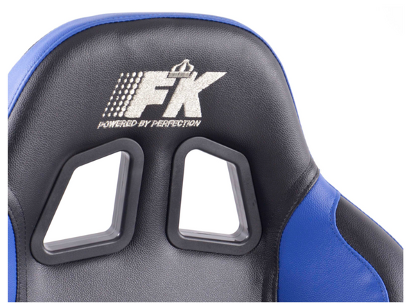 FK Par Universales Reclinar/Pliegue Cubo SPORTS Asientos - Azul y Negro Incluye