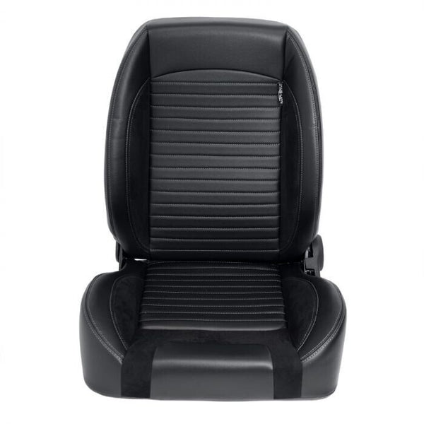 Pair of Autostyle Black Classic Car Retro Kit Sports Car Bucket Seats (x2 - Left & Right) Ltd Speedster