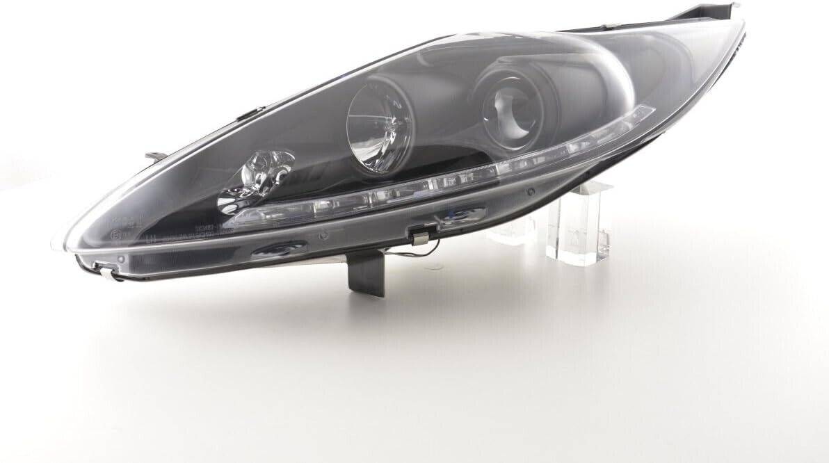 FK Set LED DRL Headlights Lightbar Ford Fiesta 7 MK7 JA8 08-12 Black ST RS LHD