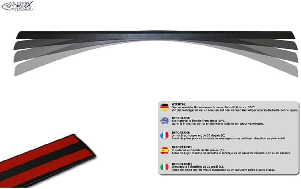 RDX BMW 3-Series G20 2019+ PU ABS Rear Wing Top Boot Glass Spoiler - You Paint