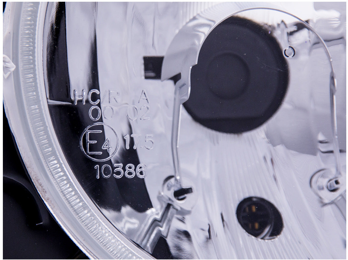 FK LED DRL Halo Ring Angel Headlights VW Golf 2 MK2 19 84-91 chrome LHD