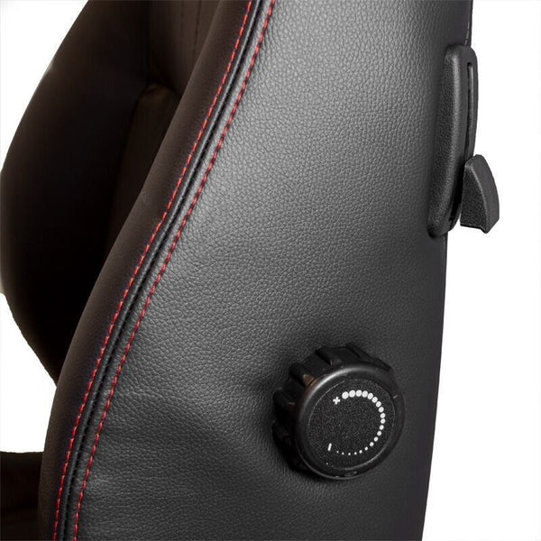 x2 Autostyle Black Classic Car Retro Kit Sportwagen Schalensitze Red Stitch