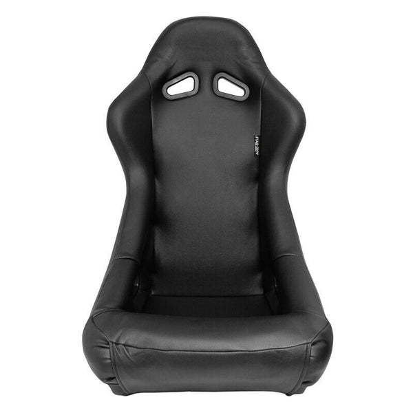 AUTOSTYLE BS2 x1 Universal Bucket Seat Black Grey Textile Fibreglass Back