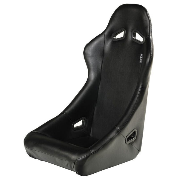 AUTOSTYLE BS2 x1 Universal Bucket Seat Black Grey Textile Fibreglass Back