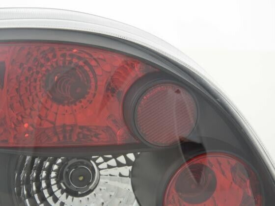 FK Pair Rear lights Ford KA type RBT 97- black & red crystal design