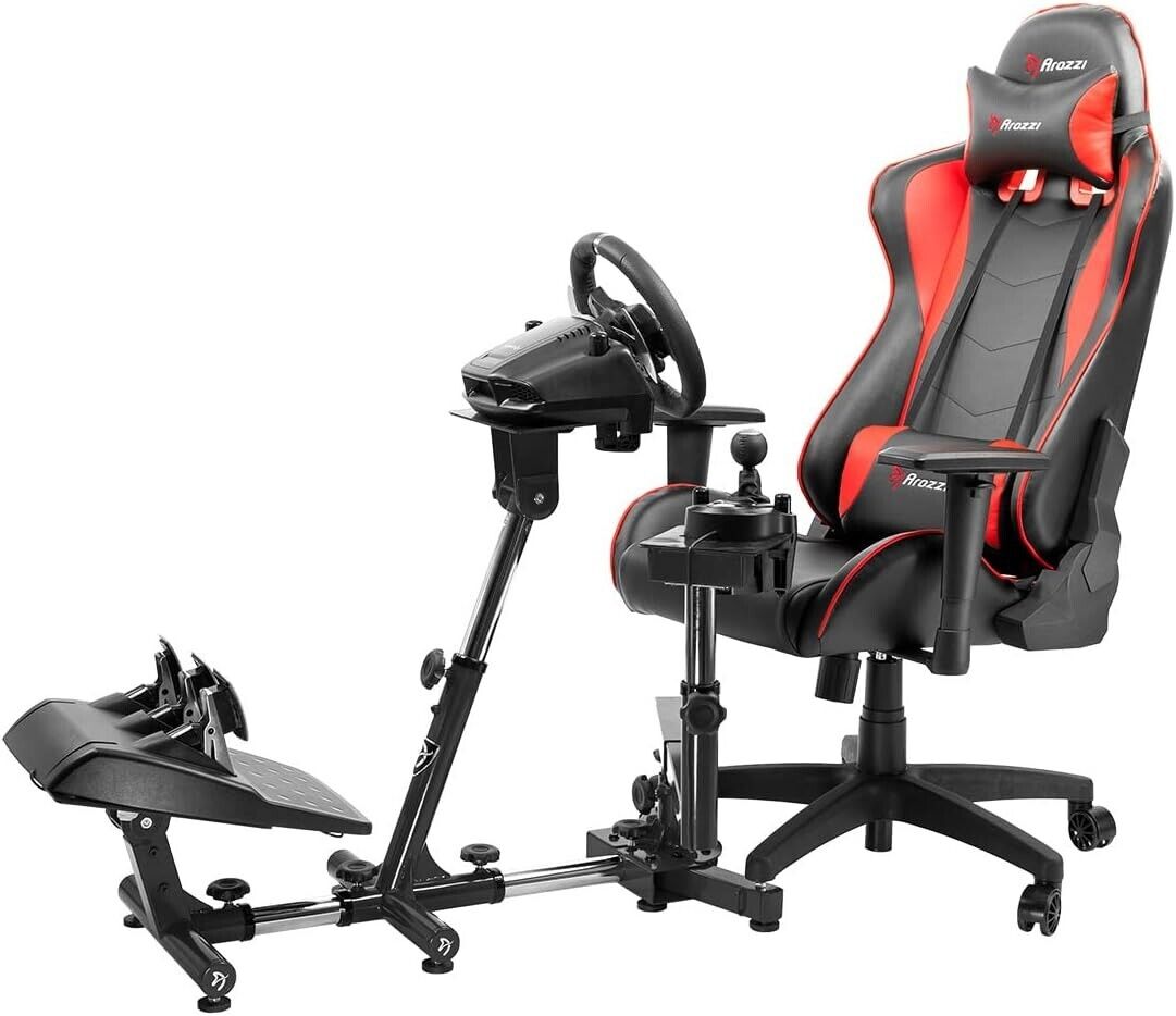 AV Driving Game Racing Sim Frame for Chair Wheel Pedals Xbox PS PC Console F1