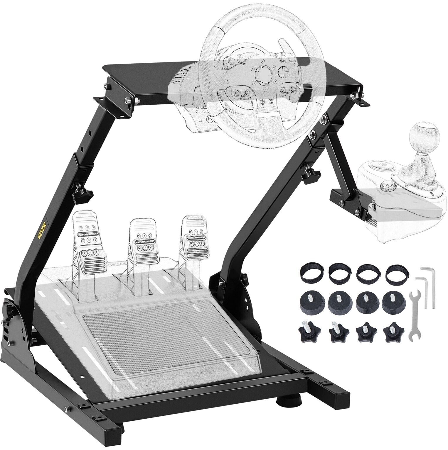 VFORCE Driving Game Sim Racing Frame Stand Rig for Seat Wheel Pedals Xbox PS PC