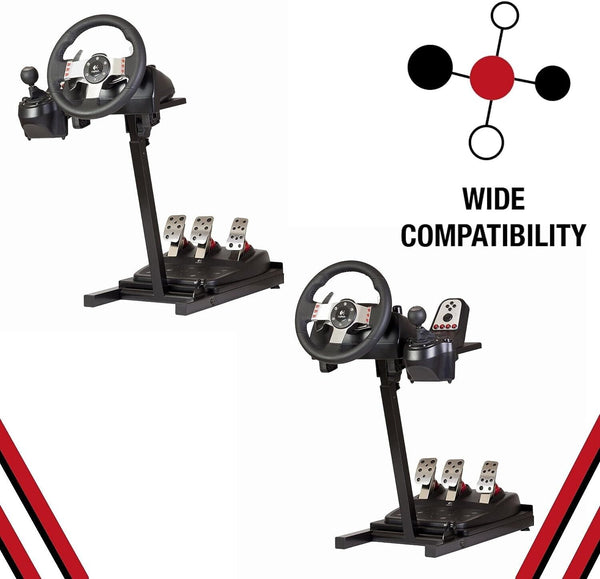 Madcatz Driving Game Sim Racing Simulator Folding Metal Frame Stand Rig for Seat Wheel Pedals Xbox PS PC