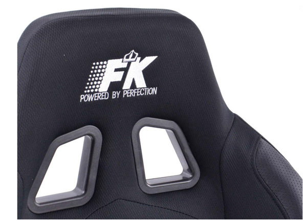 FK Pair Universal Recline Bucket Sports Seats Black HEATED Fast Road Car Edition