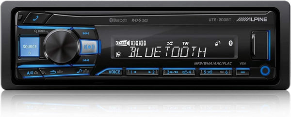 Alpine UTE-200BT Bluetooth Car Stereo Radio Head Unit Receiver USB Android Apple