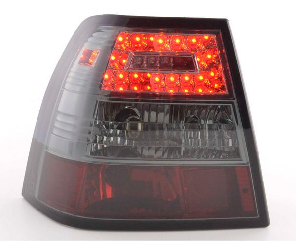 FK Pair LED DRL Lightbar Rear Lights VW Bora 1J 98-03 black smoke LHD