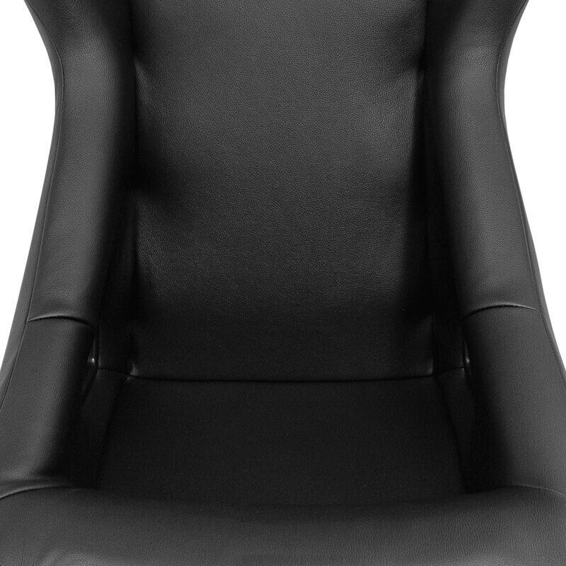 AUTOSTYLE BS2 x1 Universal Bucket Seat Black Grey Textile Fibreglass Back