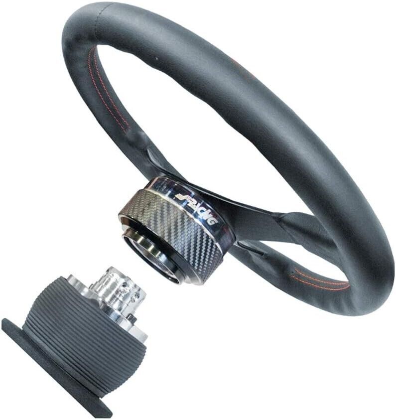 Simoni Racing QR Car / Racing Sim Carbon Chrome 12 Hole Quick Release Steering Wheel Boss Hub Universal