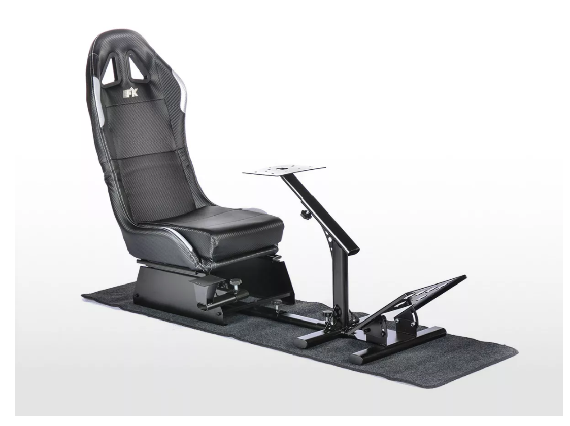 FK Simulator Chair Racing Seat Driving Game Carbon Design PC Console F1 Gaming - LJ Automotive