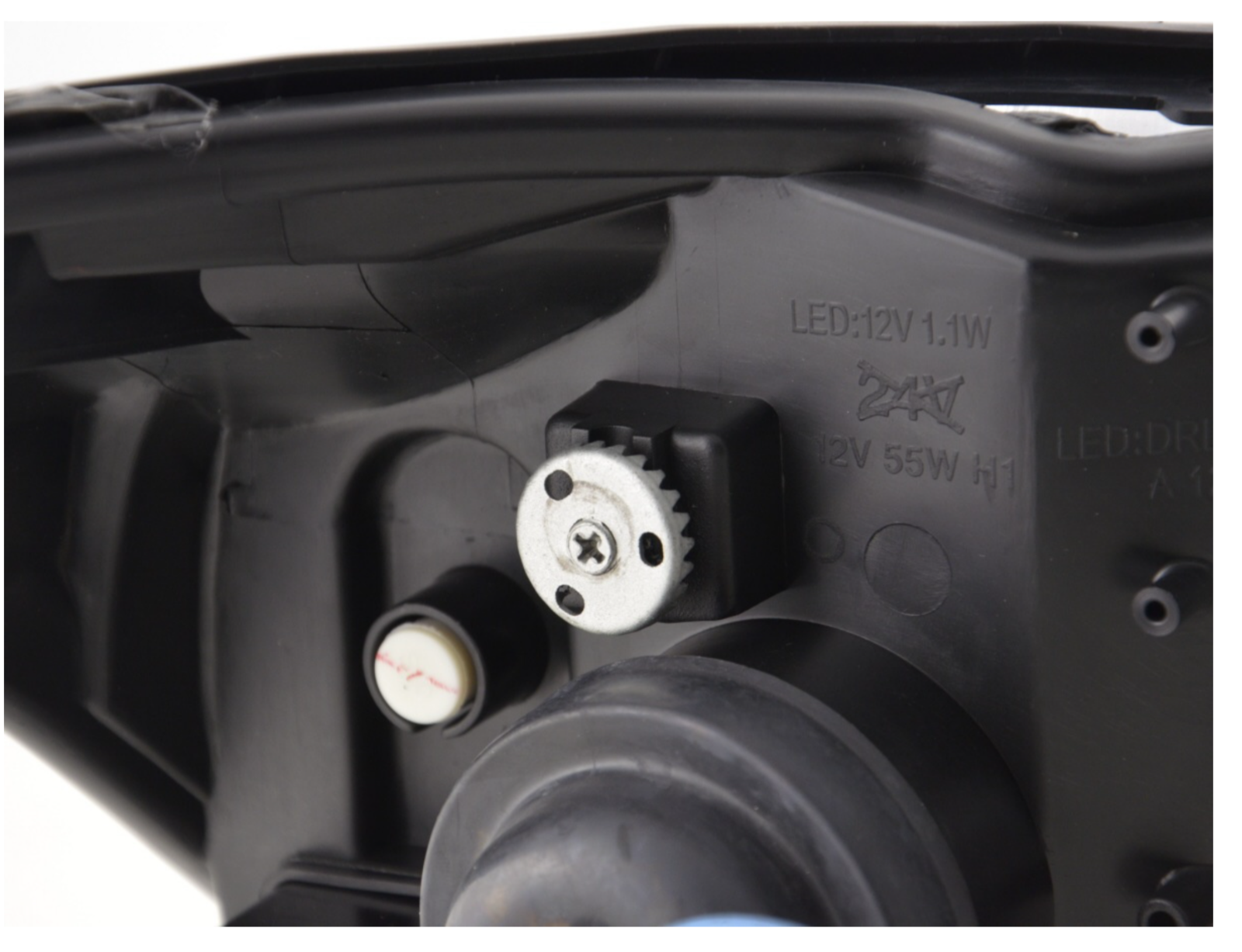 FK LED DRL Angel Eye Projector Headlights Ford Focus C170 1 MK1 3/4/5d 01-04 RHD - LJ Automotive