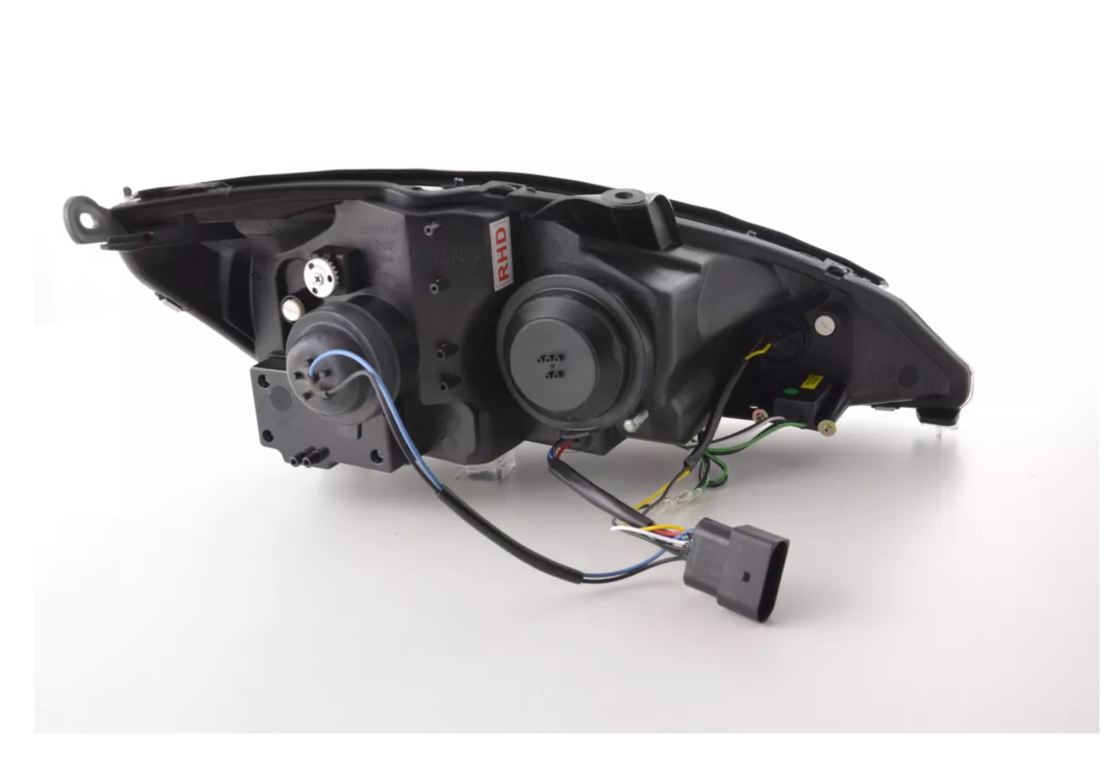 FK LED DRL Angel Eye Projector Headlights Ford Focus C170 1 MK1 3/4/5d 01-04 RHD - LJ Automotive