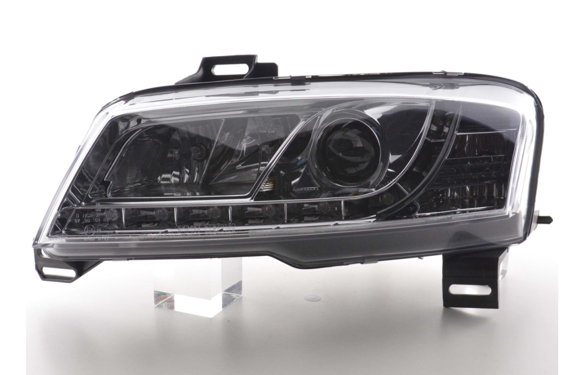 FK LED DRL Devil Angel Eyes Project Headlights Fiat Stilo 01-06 chrome