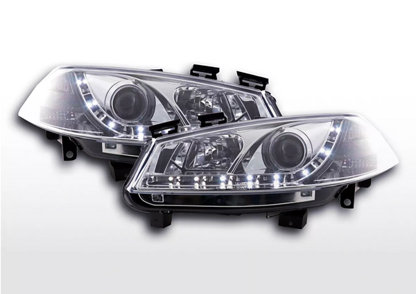 FK LED DRL Projektor Angel Eye Scheinwerfer Renault Megane M 2 MK2 3/5-dr 03-06