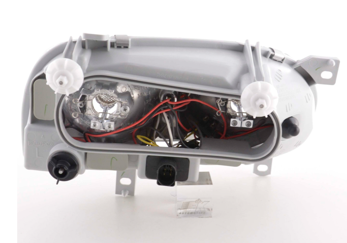 FK Set LED DRL Projector Angel Eye Headlights VW Golf 3 MK3 1HXO 1 EXO 91-97 LHD