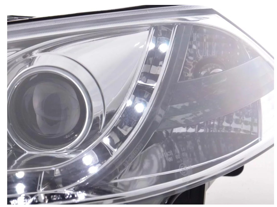 FK LED DRL Projektor Angel Eye Scheinwerfer Renault Megane M 2 MK2 3/5-dr 03-06