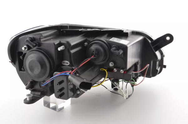 FK Set LED DRL Halo Lightbar Scheinwerfer VW Passat B7 3C 2010+ SCHWARZ 