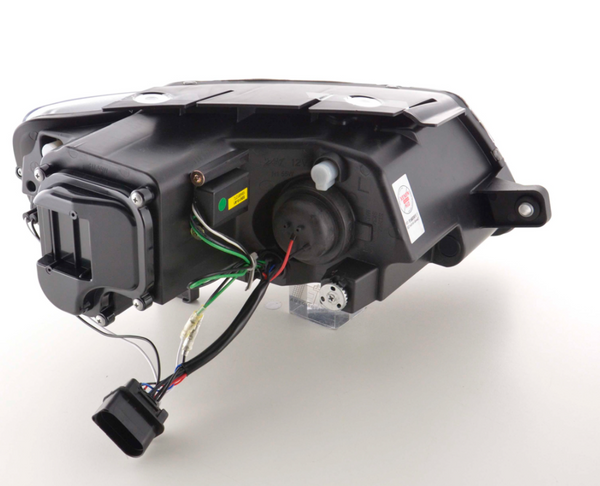 FK Set LED DRL Halo Eye Headlights VW Passat B6 3C 05+ BLACK LHD