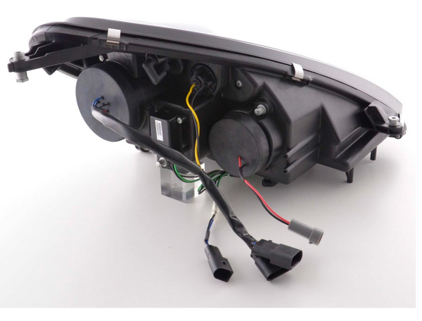 FK Set LED DRL Scheinwerfer Halo Mercedes SLK R171 04-11 SCHWARZ LHD AMG