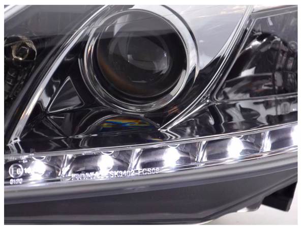 FK LED DRL Halo Projektorscheinwerfer Ford Focus 3 MK3 C346 3/5dr 08+ Chrom ST