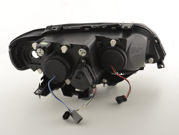 FK Paar LED DRL Projektor Halo Angel Eye Scheinwerfer BMW X5 E53 98–02 Chrom LHD