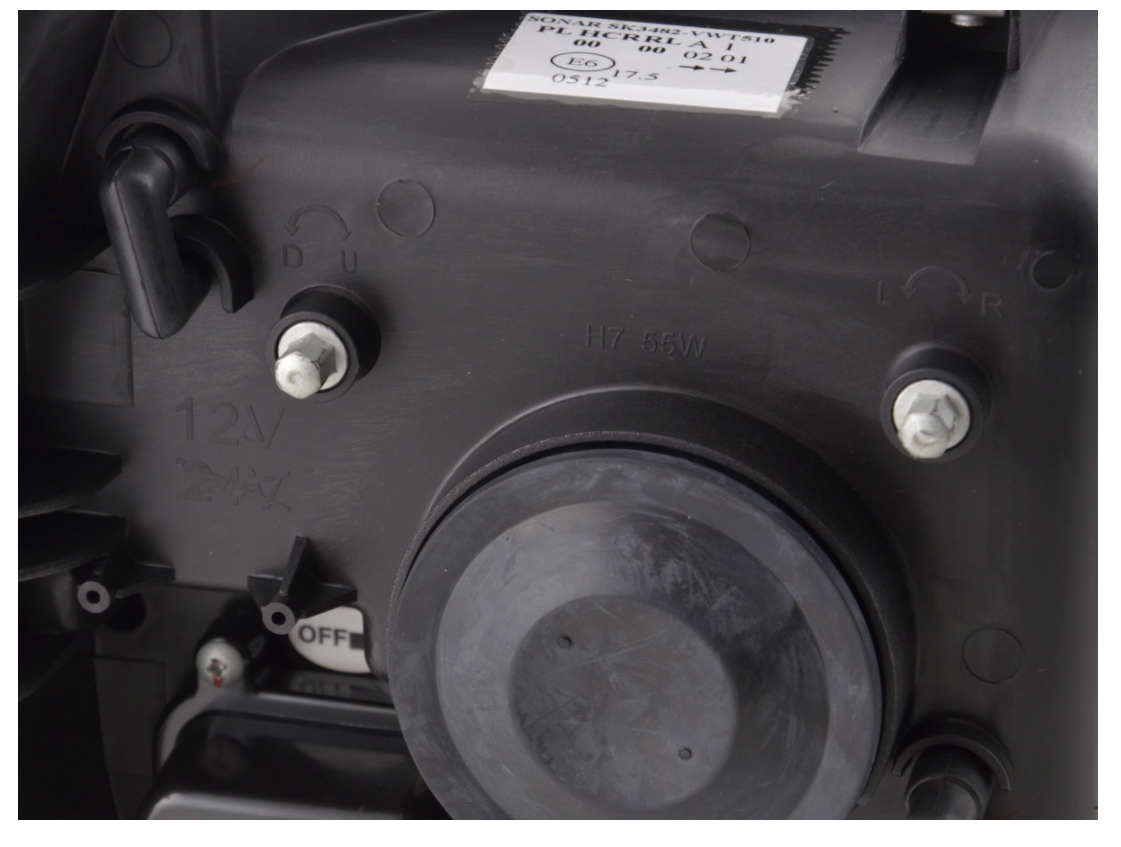 FK LED DRL Projector Halo headlights VW Van Camper Transporter T5 09+ BLACK LHD