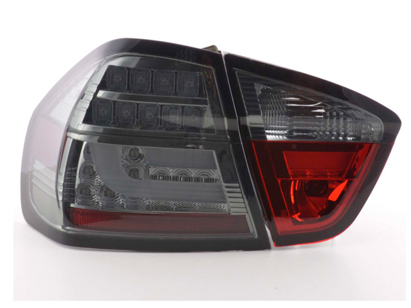 FK Pair LED REAR LIGHTS BMW E90 E91 3 SERIES 05-08 black smoke LHD 320 330 335