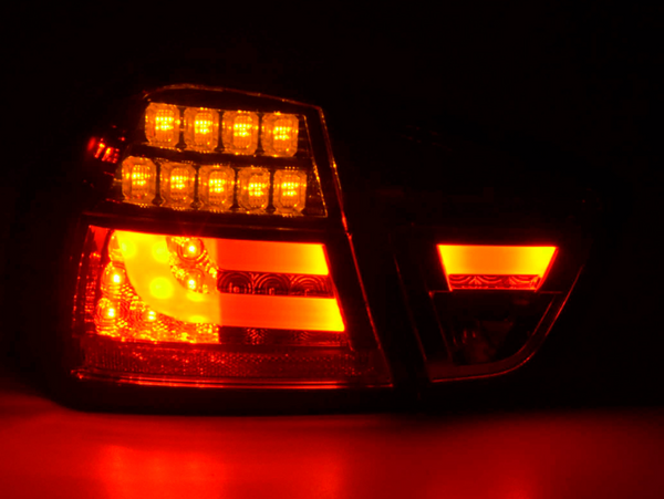 FK Pair LED REAR LIGHTS BMW E90 E91 3 SERIES 05-08 black smoke LHD 320 330 335