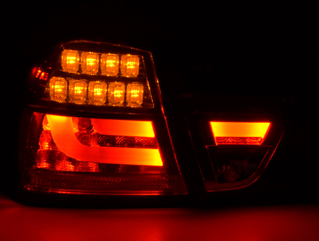 FK Pair LED REAR LIGHTS BMW E90 E91 3 SERIES 05-08 black smoke LHD 320 330 335