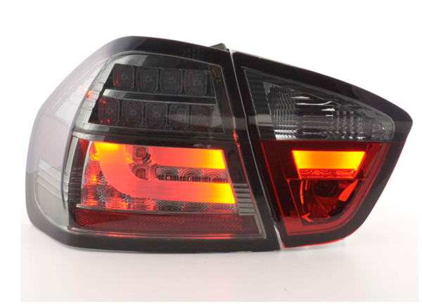 FK Pair LED REAR LIGHTS BMW E90 E91 3 SERIES 05-08 black smoke LHD 320 330 335
