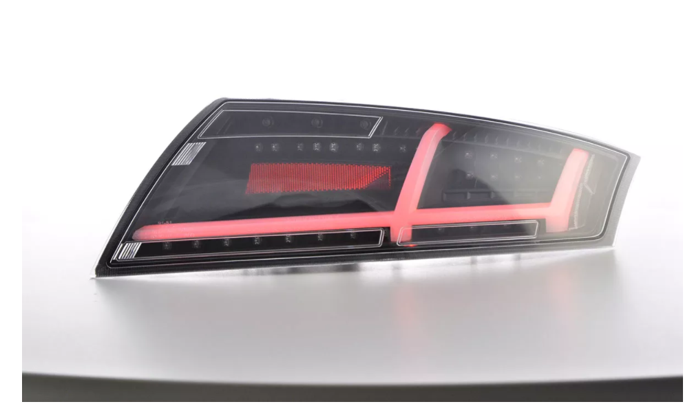 FK LED DRL Light Bar Rear Lights Audi TT 8J 8Y 06-14 black Seq Anim LHD TTS TTRS